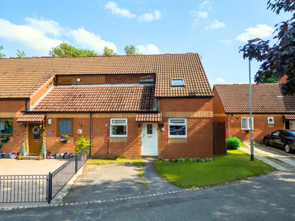spacious and versatile 2 bedroom + study room end terraced family home for sale on Lander Close, Old Hall, Warrington, WA5 9PL